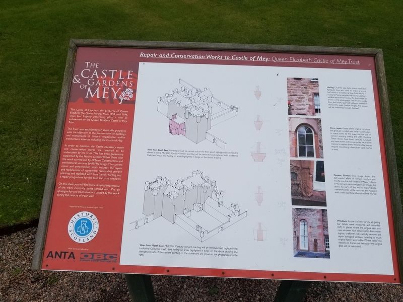 The Castle & Gardens of Mey Marker. Click for full size. The Castle & Gardens of Mey Marker image. Click for full size.