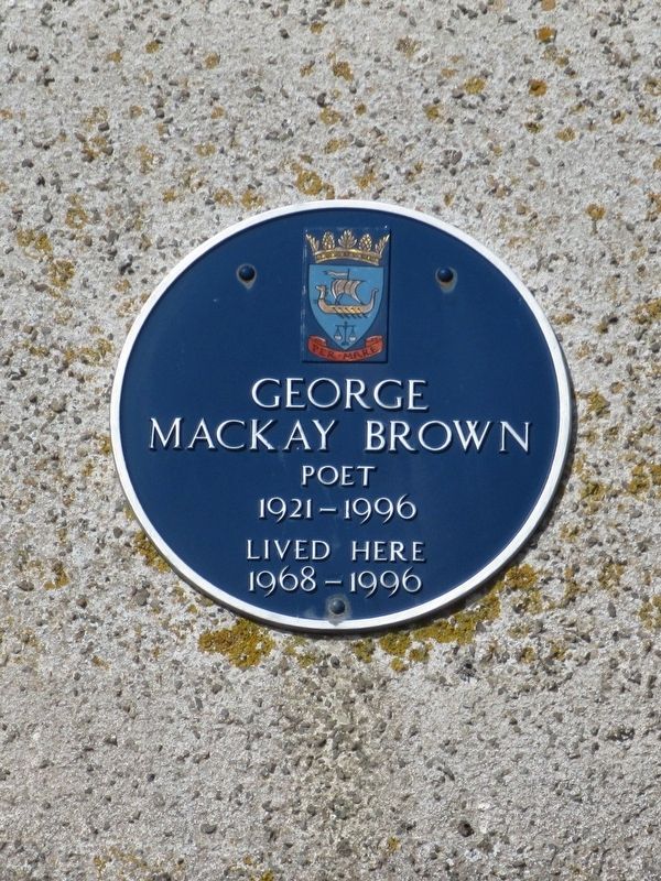 George Mackay Brown Marker image. Click for full size.