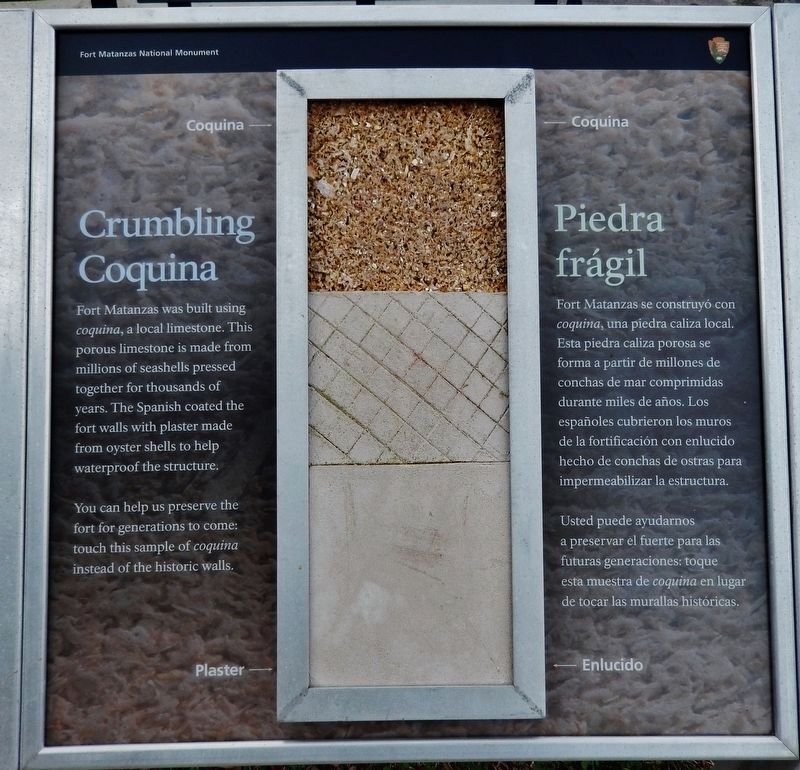 Crumbling Coquina / Piedra frgil Marker image. Click for full size.
