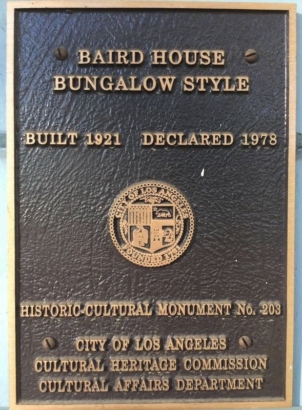 L.A. City Monument No. 203 image. Click for full size.