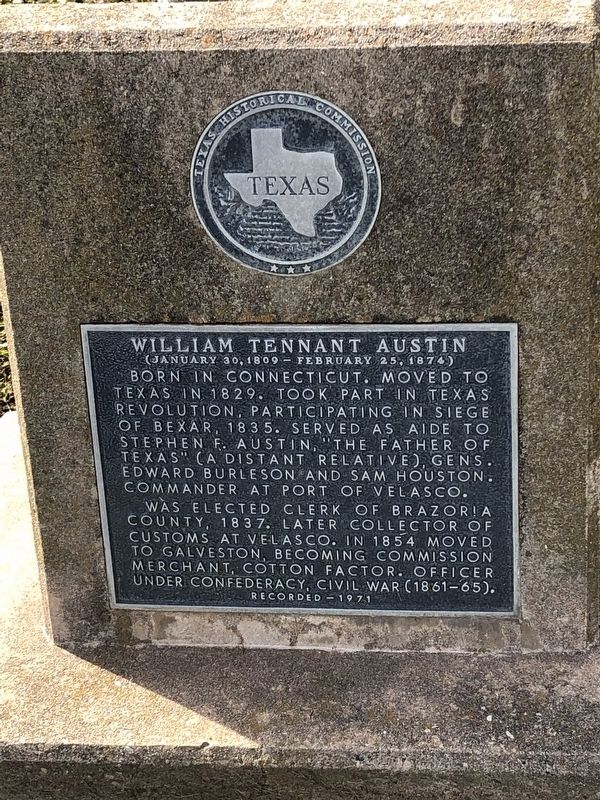 William Tennant Austin Marker image. Click for full size.