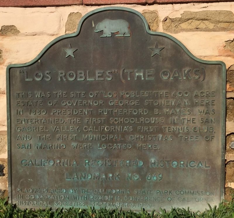 Los Robles Marker image. Click for full size.