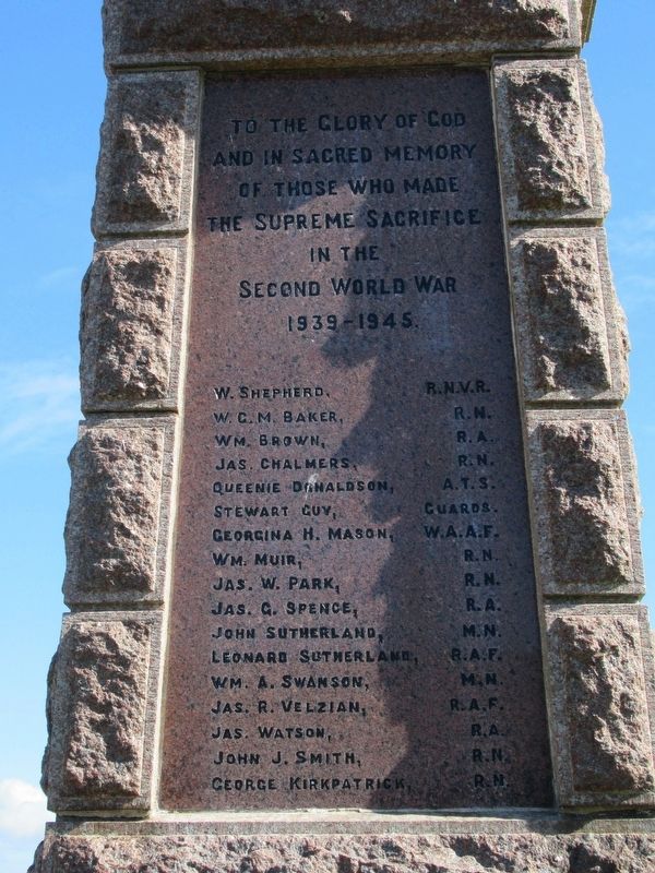 Stromness War Memorial image. Click for full size.