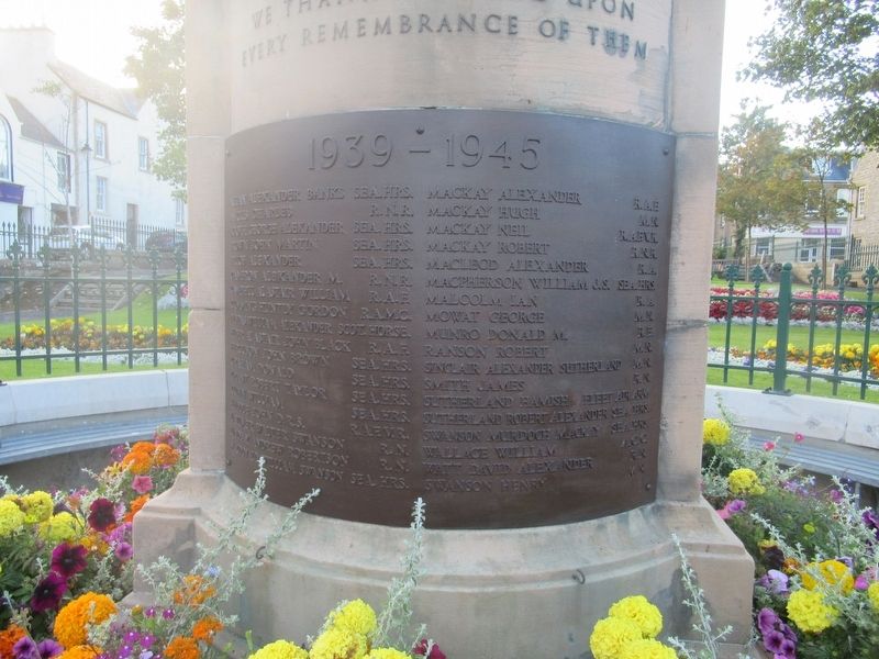 Thurso War Memorial. Click for full size. Thurso War Memorial image. Click for full size.