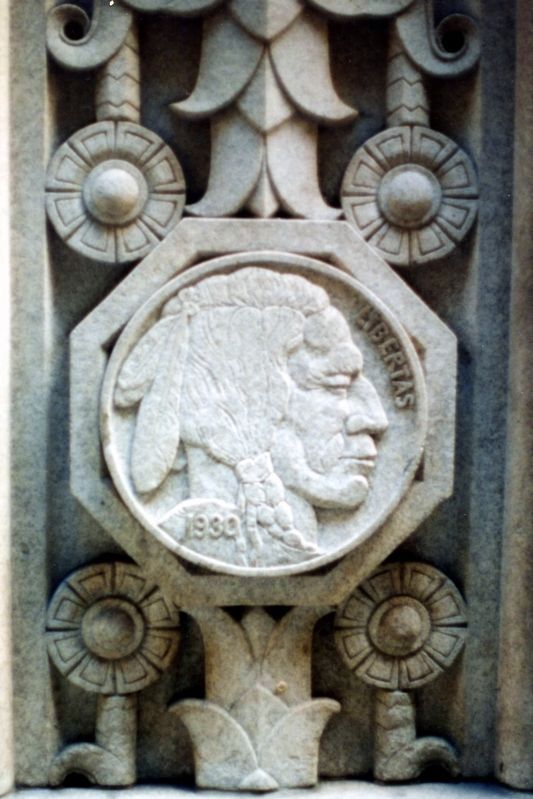 20 Exchange Place stonework image. Click for full size.