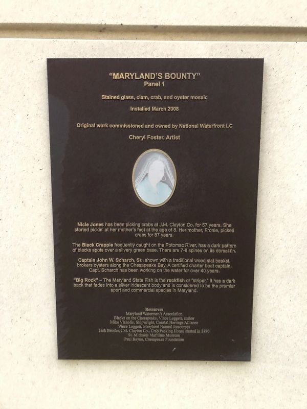 "Maryland's Bounty" Panel 1. Click for full size. "Maryland's Bounty" Panel 1 image. Click for full size.