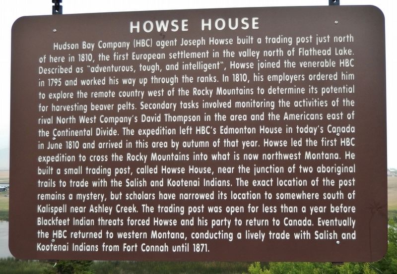 Howse House Marker. Click for full size. Howse House Marker image. Click for full size.