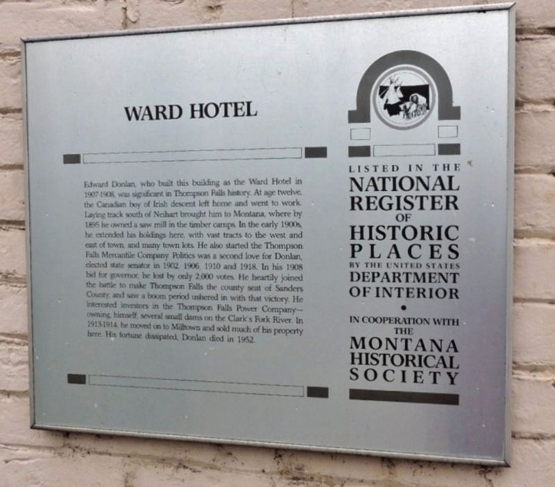 Ward Hotel Marker. Click for full size. Ward Hotel Marker image. Click for full size.