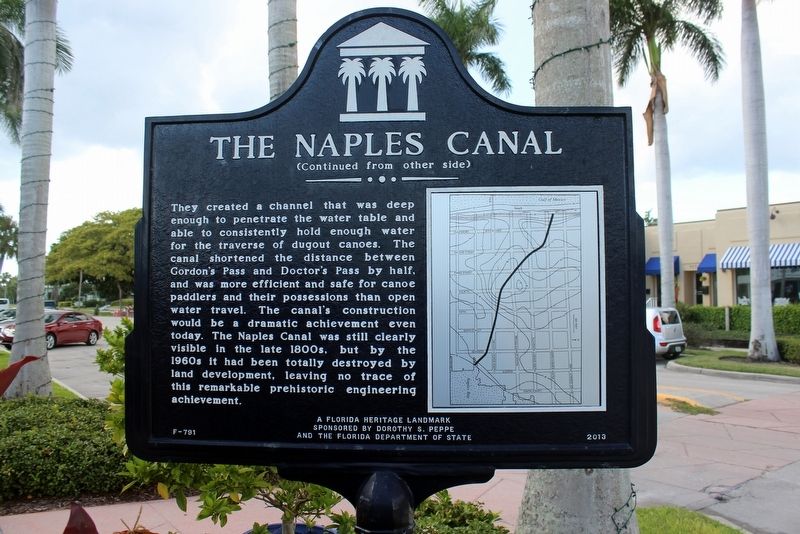 The Naples Canal Marker Side 2 image. Click for full size.