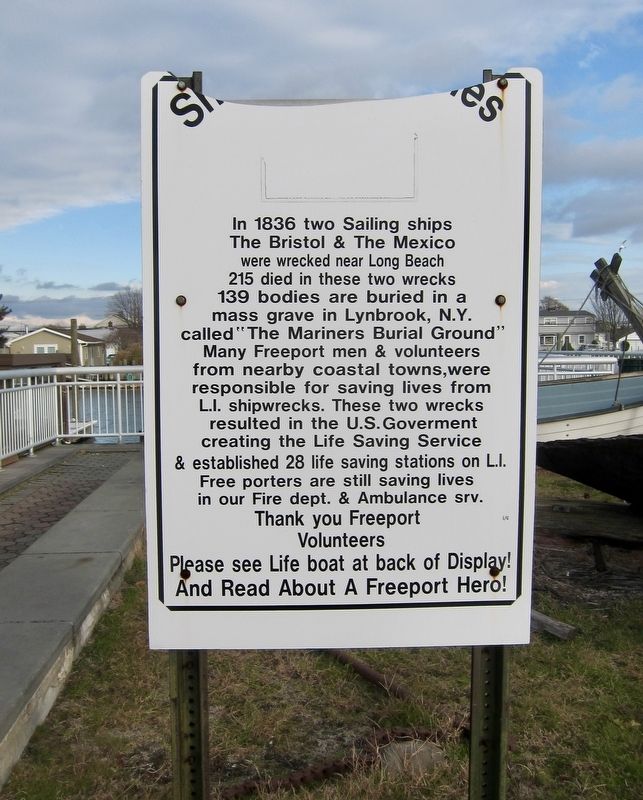 Two Shipwrecks and the Life Saving Service Marker image. Click for full size.