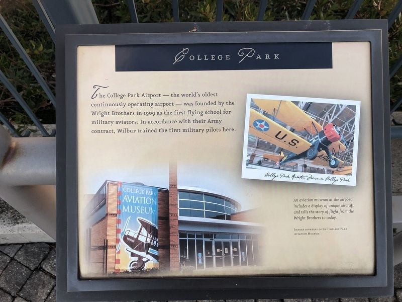 College Park Marker. Click for full size. College Park Marker image. Click for full size.