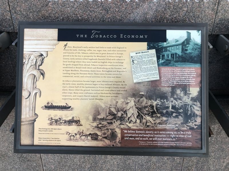 The Tobacco Economy Marker. Click for full size. The Tobacco Economy Marker image. Click for full size.