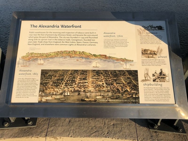 The Alexandria Waterfront Marker image. Click for full size.