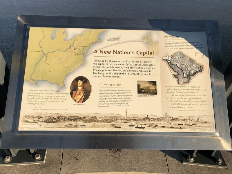 A New Nation's Capital Marker. Click for full size. A New Nation's Capital Marker image. Click for full size.