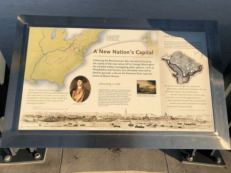 A New Nation's Capital Marker image. Click for full size.