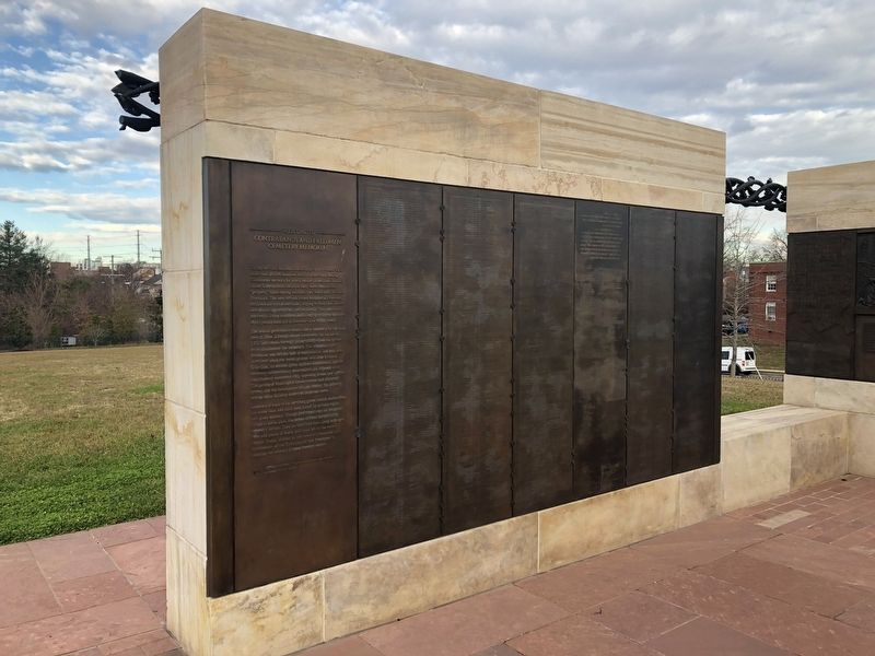 Welcome to Contrabands and Freedmen Cemetery Memorial, West Wall image. Click for full size.