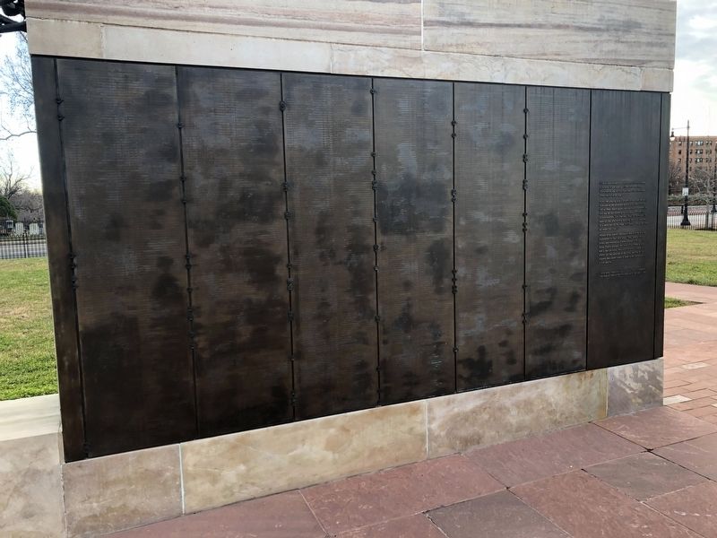 Welcome to Contrabands and Freedmen Cemetery Memorial, East Wall image. Click for full size.