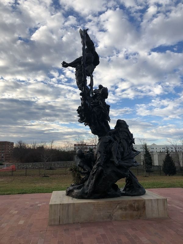 Welcome to Contrabands and Freedmen Cemetery Memorial, North Side of Statue image. Click for full size.