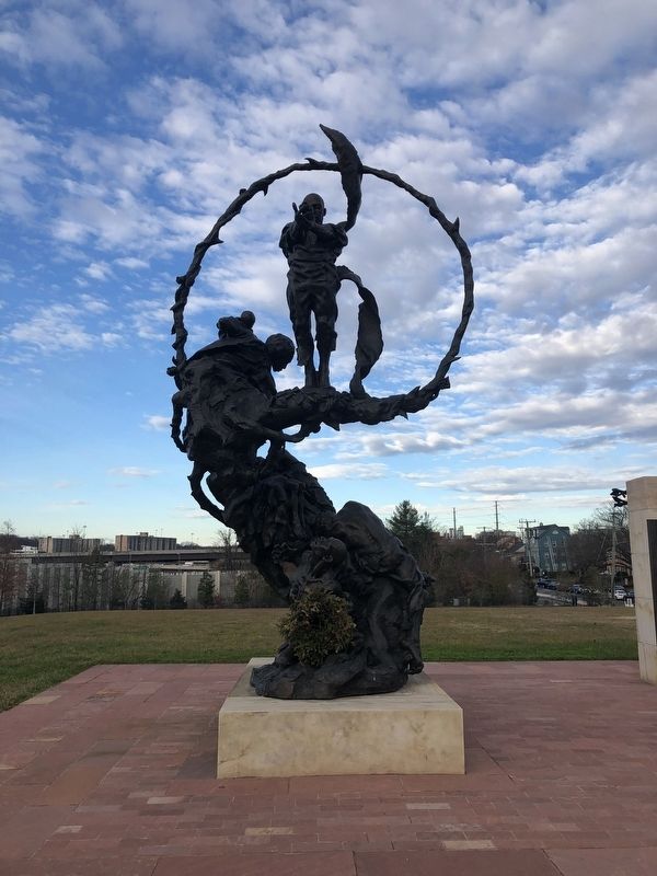 Welcome to Contrabands and Freedmen Cemetery Memorial Statue, from South Washington Street image. Click for full size.