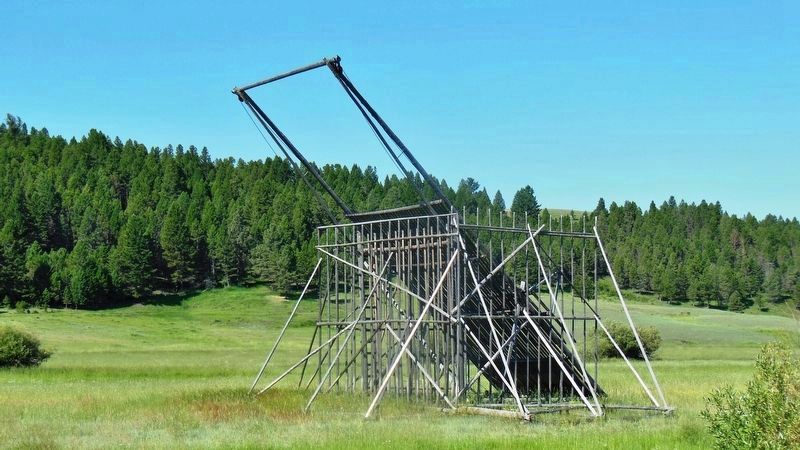 Rustic Hay-Stacker / Beaver Slide (<i>located in field near marker</i>) image. Click for full size.