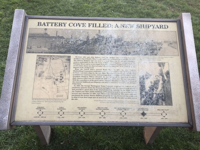 Battery Cove Filled: A New Shipyard Marker. Click for full size. Battery Cove Filled: A New Shipyard Marker image. Click for full size.