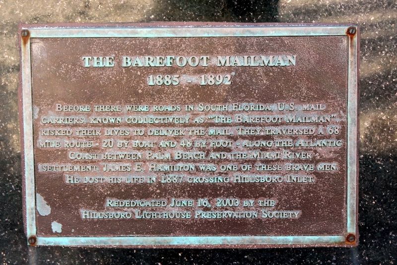 The Barefoot Mailman Marker image. Click for full size.