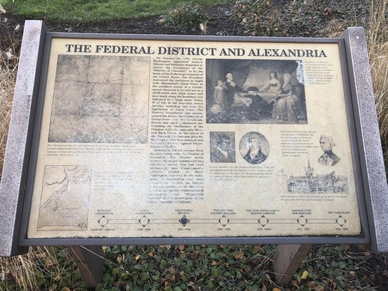 The Federal District and Alexandria Marker. Click for full size. The Federal District and Alexandria Marker image. Click for full size.