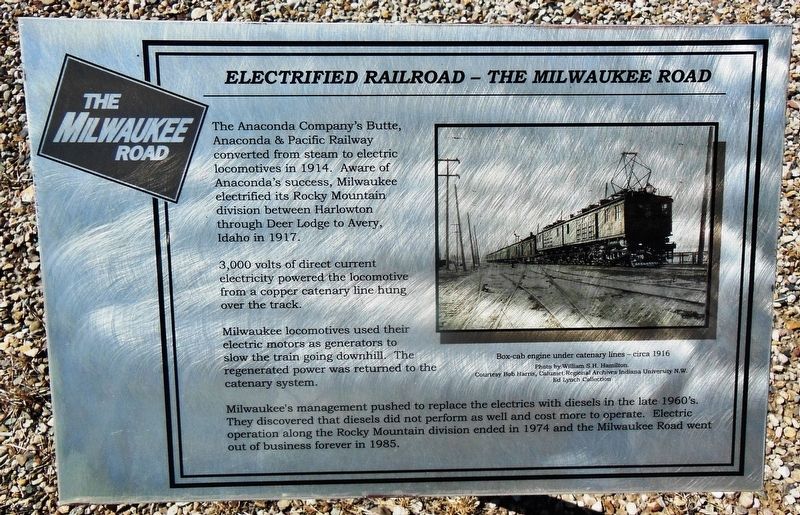 Electrified Railroad Marker image. Click for full size.