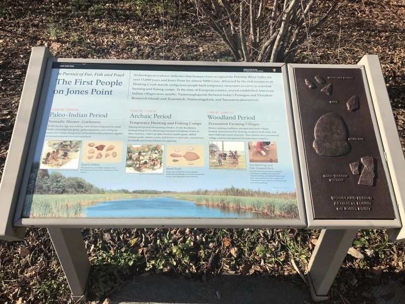 The First People on Jones Point Marker image. Click for full size.