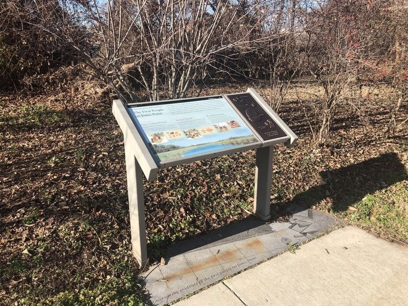 The First People on Jones Point Marker image. Click for full size.