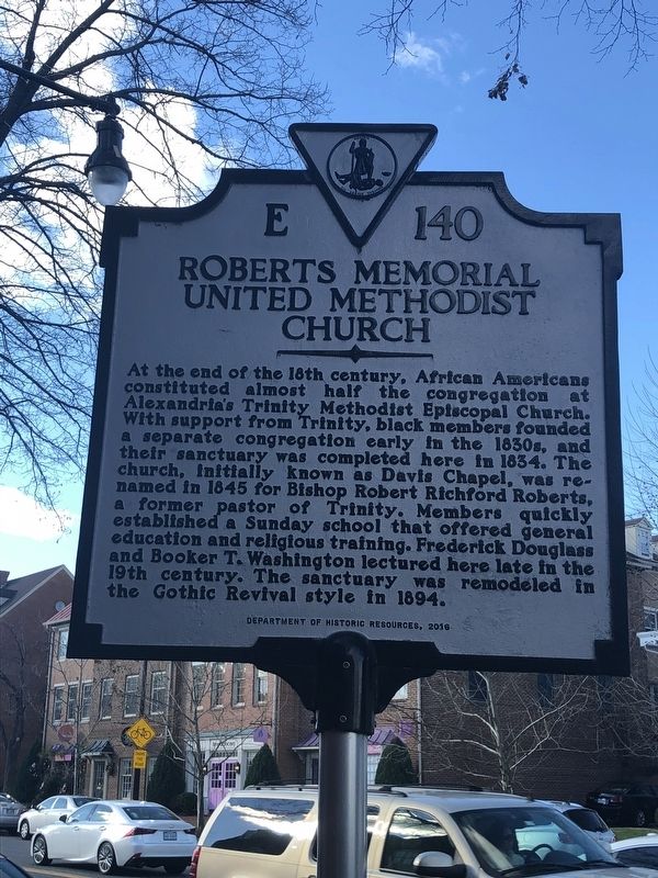 Roberts Memorial United Methodist Church Marker image. Click for full size.
