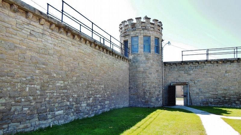 The Old Montana Prison (<i>southeast guardtower; view from inside the prison yard</i>). Click for full size. The Old Montana Prison (<i>southeast guardtower; view from inside the prison yard</i>) image. Click for full size.