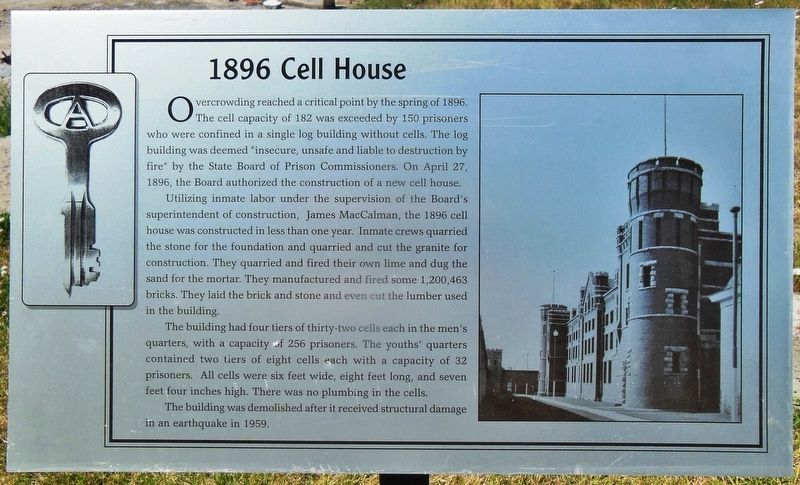 1896 Cell House Marker image. Click for full size.