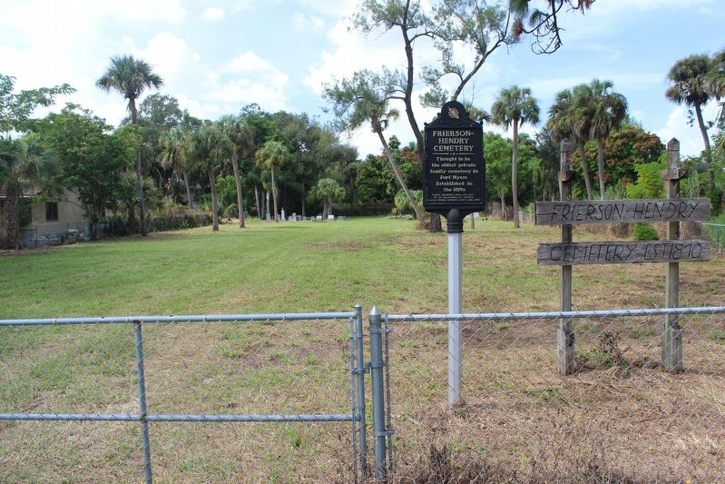Frierson-Hendry Cemetery Marker. Click for full size. Frierson-Hendry Cemetery Marker image. Click for full size.
