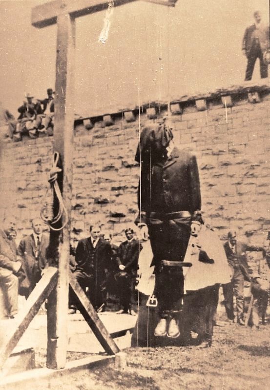 Marker detail: Execution of George Rock. Click for full size. Marker detail: Execution of George Rock image. Click for full size.