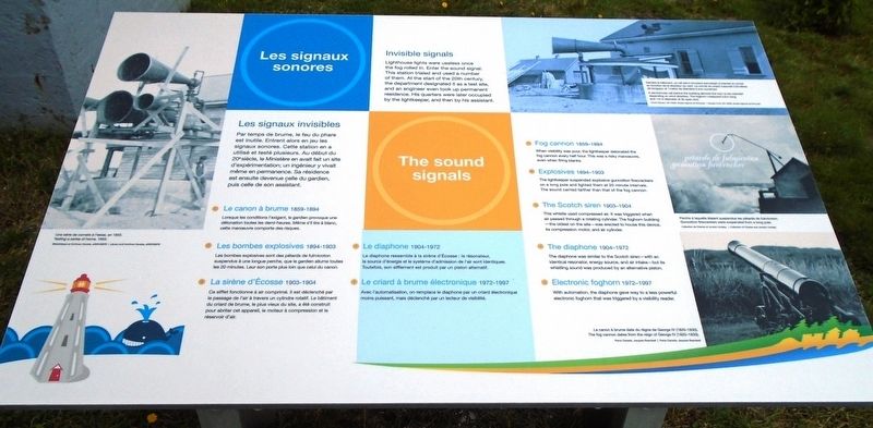 Les signaux sonores / The sound signals Marker. Click for full size. Les signaux sonores / The sound signals Marker image. Click for full size.