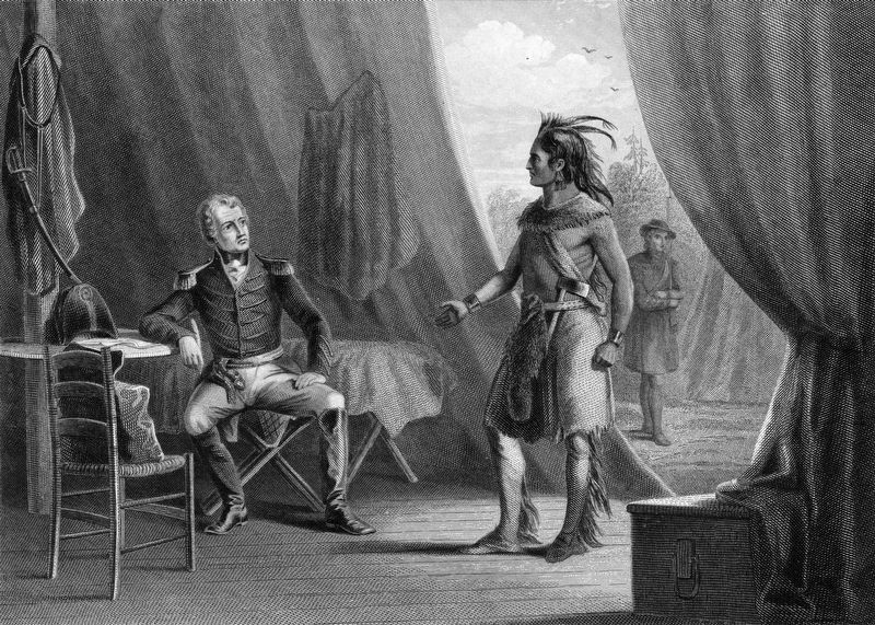 Interview between Gen. Jackson & Weatherford. Click for full size. Interview between Gen. Jackson & Weatherford image. Click for full size.