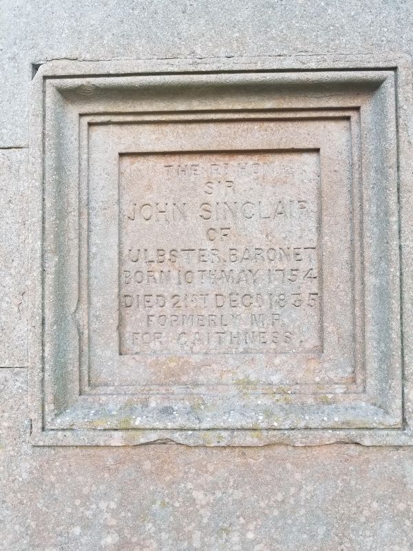 Sir John Sinclair Marker. Click for full size. Sir John Sinclair Marker image. Click for full size.