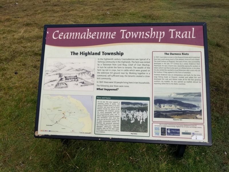 Ceannabeinne Township Trail Marker image. Click for full size.
