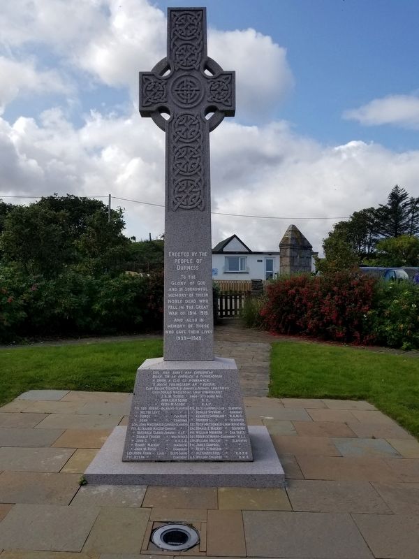 Durness War Memorial. Click for full size. Durness War Memorial image. Click for full size.