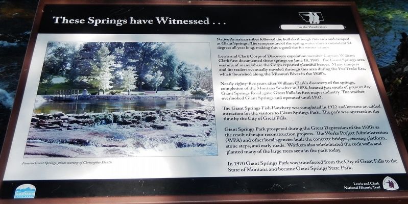 These Springs Have Witnessed... Marker image. Click for full size.