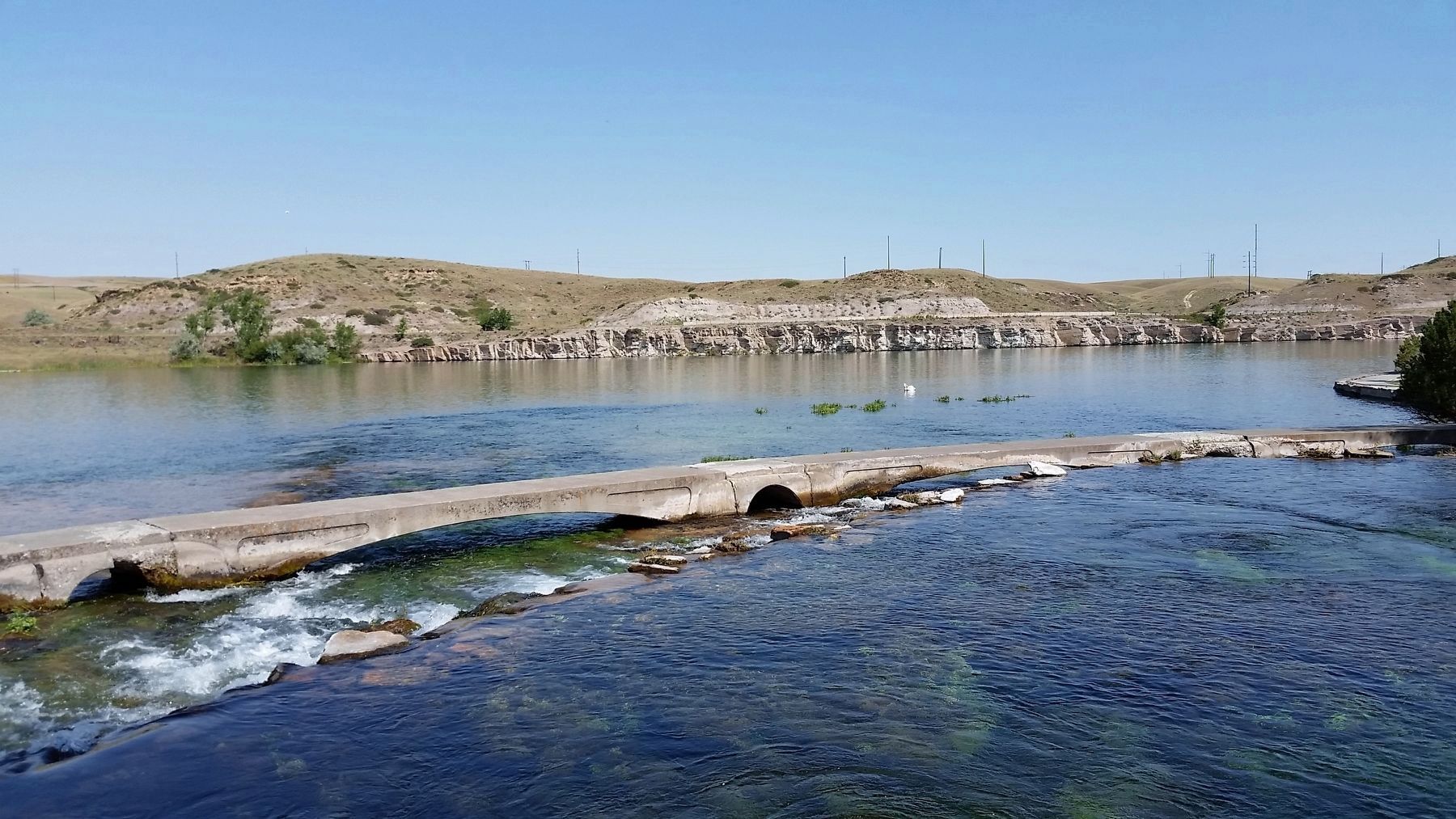 Giant Springs cascading into the Missouri River image. Click for full size.