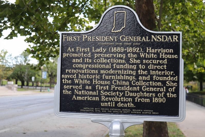 First President General NSDAR side of marker image. Click for full size.