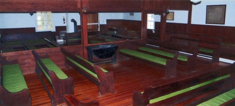 Interior of Woodlawn Quaker Meetinghouse, 2008 image. Click for full size.