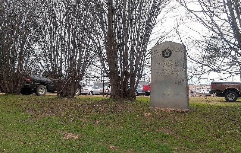 First Ice Factory in Texas Marker. Click for full size. First Ice Factory in Texas Marker image. Click for full size.