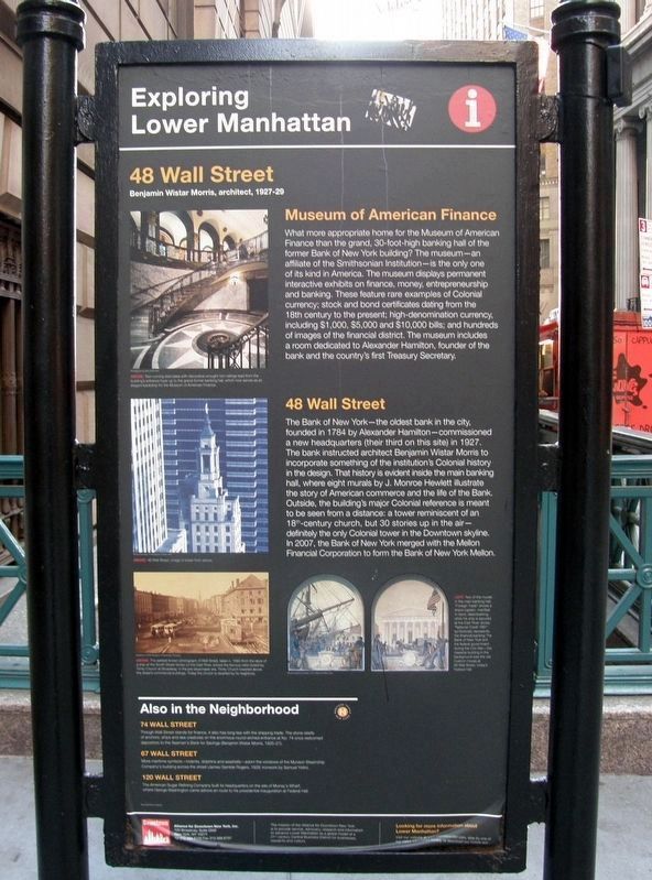Bank of New York & Trust Company Building Marker. Click for full size. Bank of New York & Trust Company Building Marker image. Click for full size.