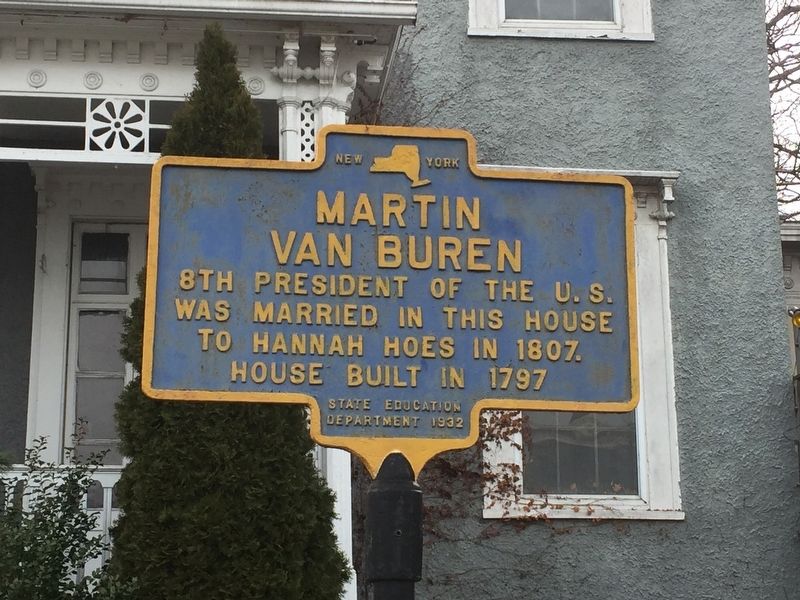 Martin Van Buren Marker image. Click for full size.