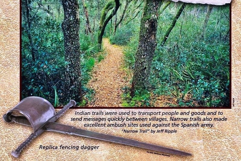 Marker detail: “Narrow Trail” by Jeff Ripple image. Click for full size.