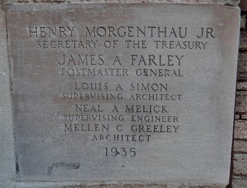 Government House Cornerstone (<i>for 1935 Renovation as a Works Progress Administration project</i>). Click for full size. Government House Cornerstone (<i>for 1935 Renovation as a Works Progress Administration project</i>) image. Click for full size.