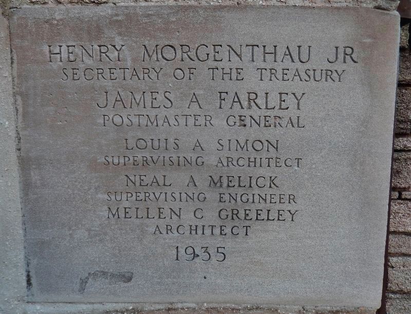 Government House Cornerstone (<i>for 1935 Renovation as a Works Progress Administration project</i>) image. Click for full size.